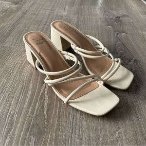 A New Day Cream Block Heels